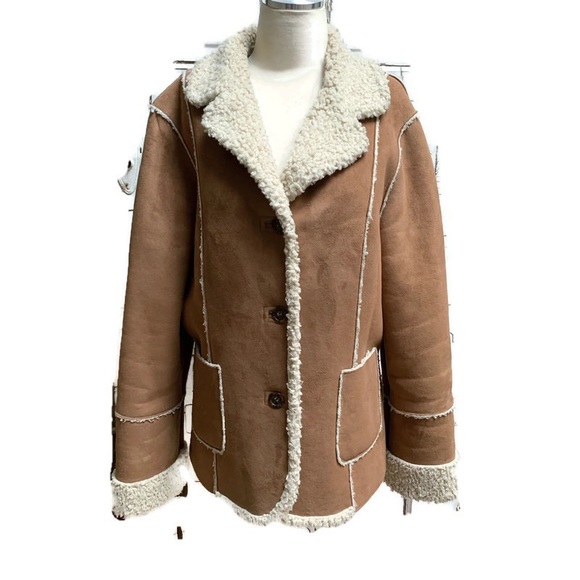 Calvin Klein Jackets & Blazers - Calvin Klein faux suede and shearling jacket XL